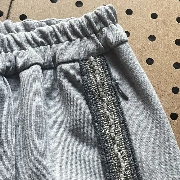 NWT Vilagallo Pants Womens Size 14 Gray Pearls Gray Sweat 26564 Portugal